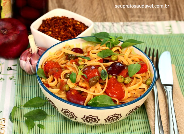linguini a veganesca 4