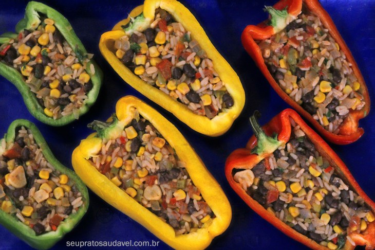 pimentões recheados a mexicana 1
