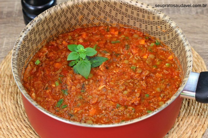 molho bolonhesa de lentilha 4